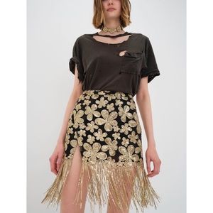 For Love & Lemons Colette Mini Skirt